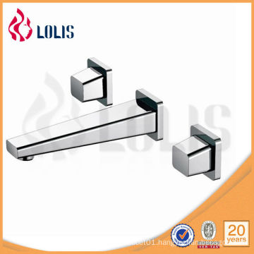 Double handle zinc alloy brass basin mixer (61416-100A)